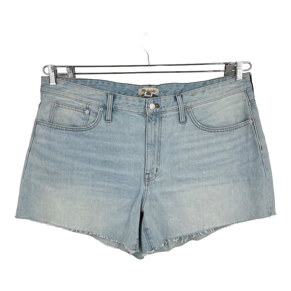 Madewell Shorts Plus relaxed denim light blue size 18W